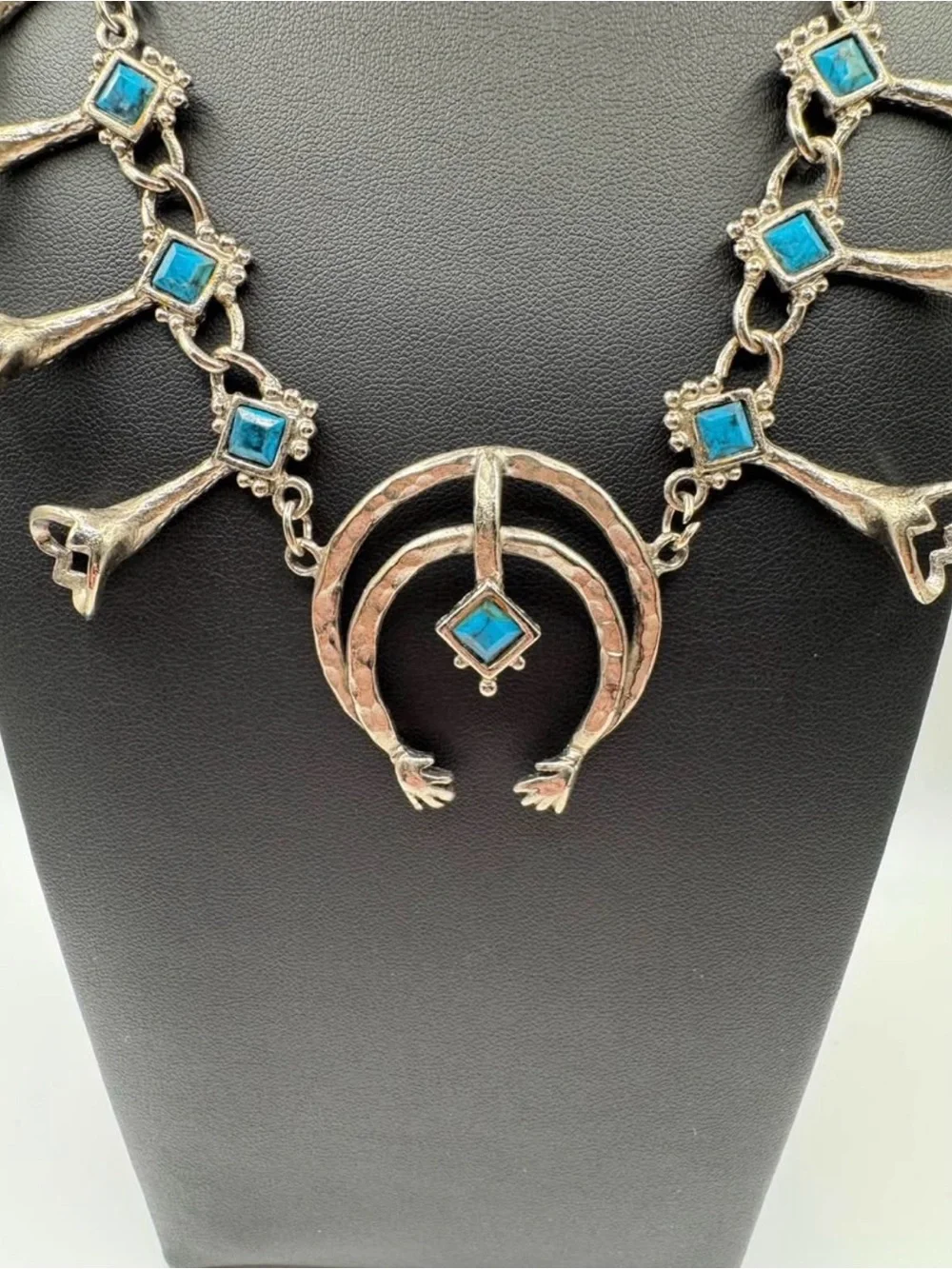 Vintage Squash Blossom Necklace with Naja Pendant